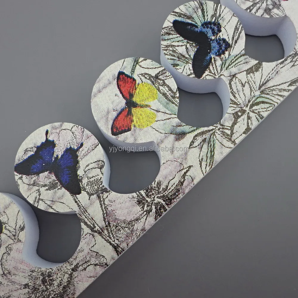 Wholesale Colorful flowers EVA toe nail separator finger toe separator