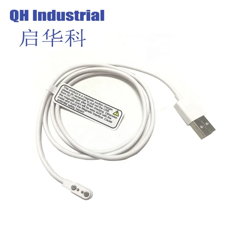 2.84 Pitch 4.0 Pitch High Current Male and Female Pogo Cable Magnetic Charging Connector 2Pin Magnetic Connector