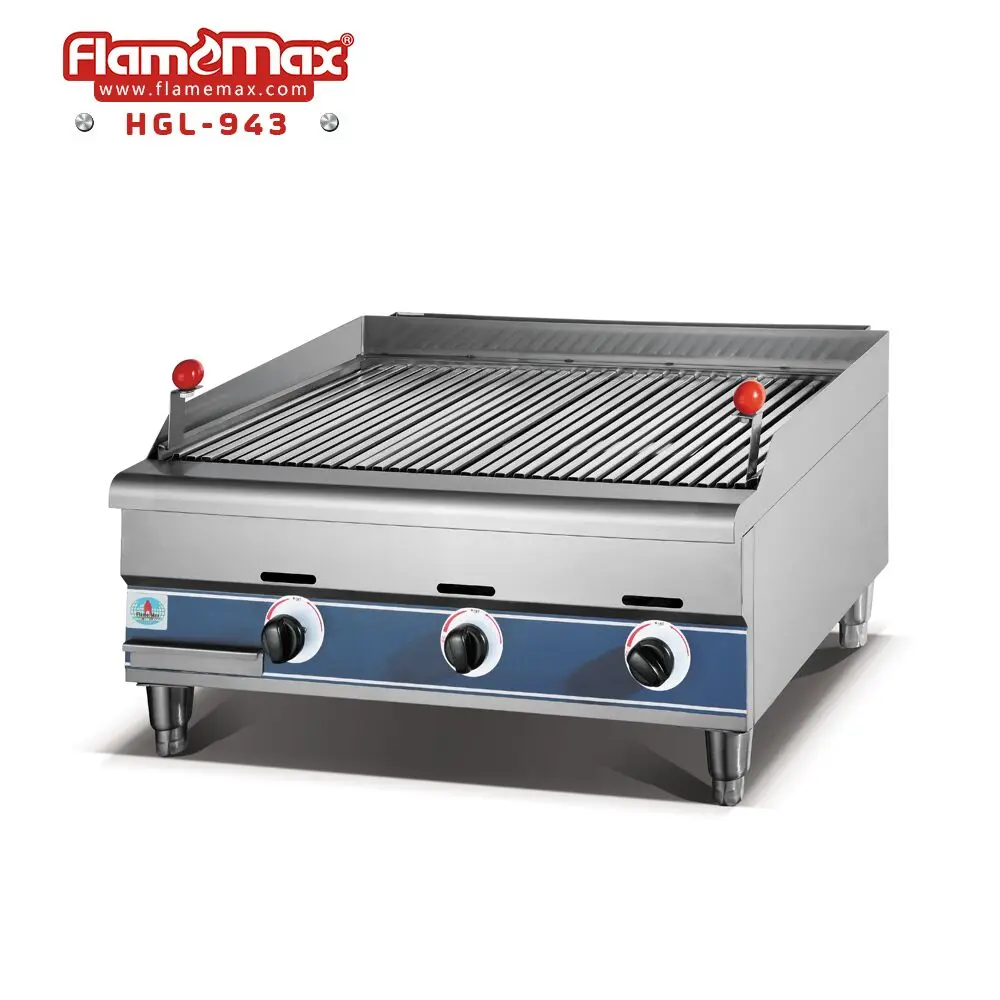 Catering equipment Flamemax gas chargrill with CE standard mark