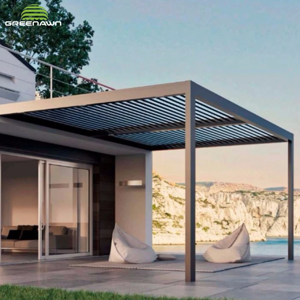 
Modern pergola bioclimatica manual 3x5, 3x4m wholesale price 