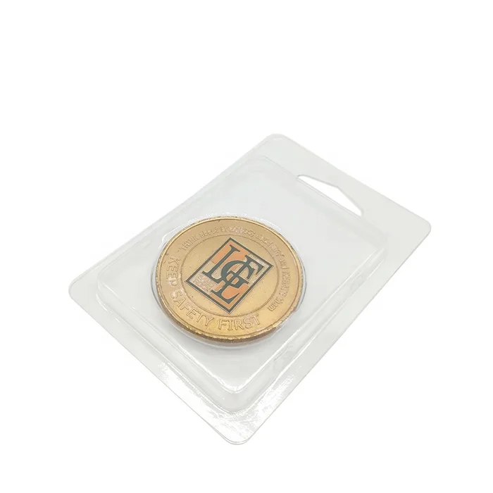 Custom Clear Plastic Clamshell Blister Packaging For Coin