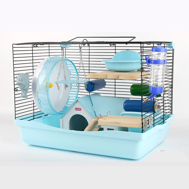 OEM высококачественная роскошная клетка для хомяка, пластиковая маленькая клетка для животных