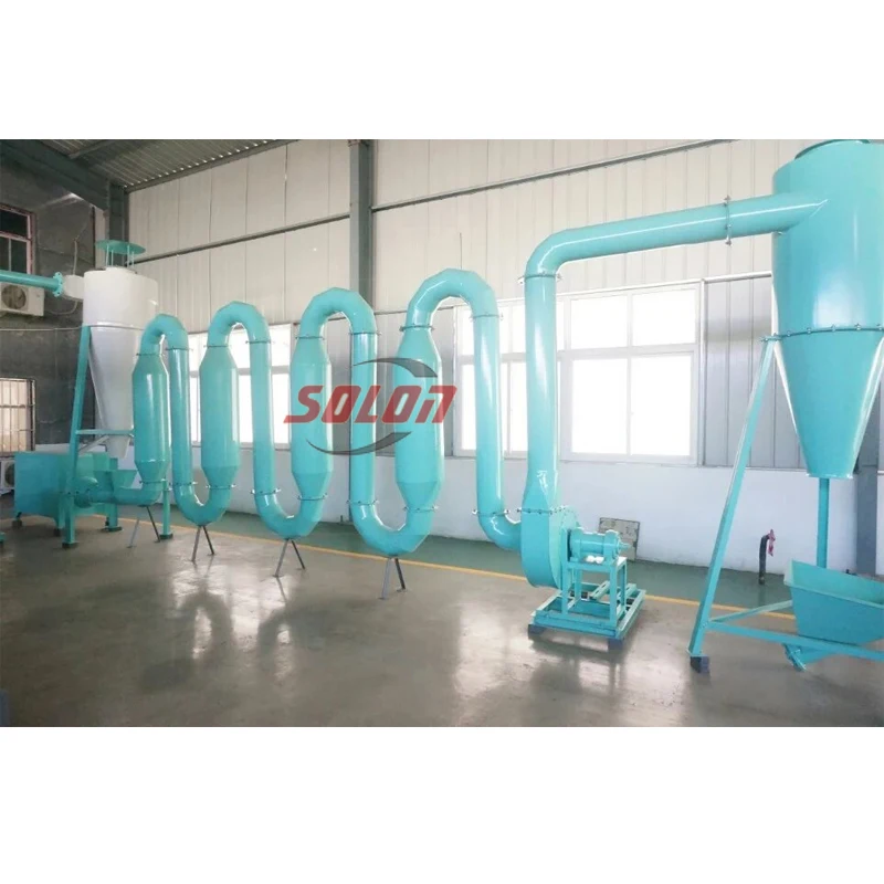 High Quality Wood Chip Sawdust Airflow  Dryer Machine Wood Biomass Rotary Dryer Drying Machine Equipment