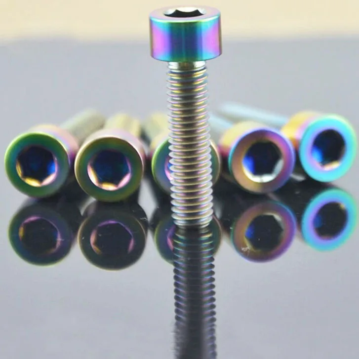 Titanium Bolt Bike Head Slotted Screw