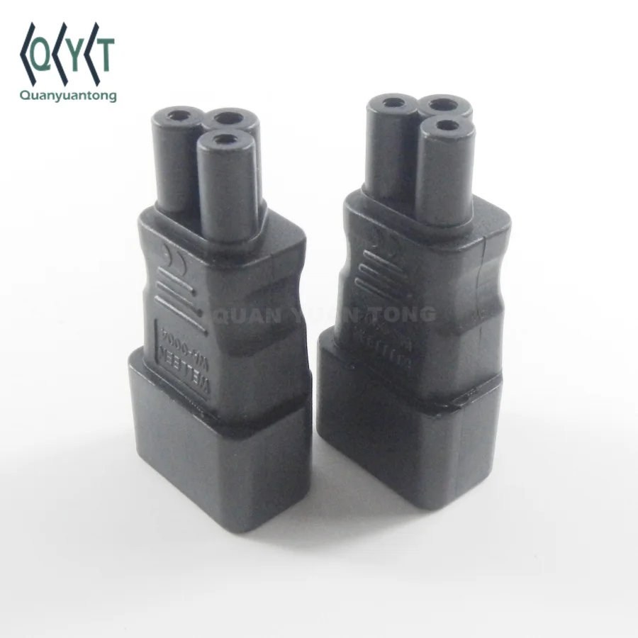WA-0004 IEC320 C14 to C5 Adapter Plug Mickey Mouse Connector for Laptop