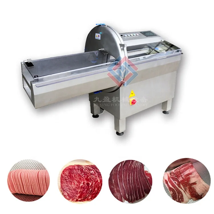 High Efficiency JY-21K Fish Slicer Bacon Cutting Sausage Machine Commercial Ham Meat Slice Cutter