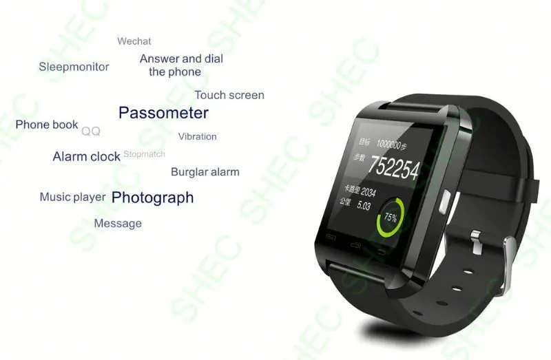 Smart Watch custom printed slap band wrist watches for promotion