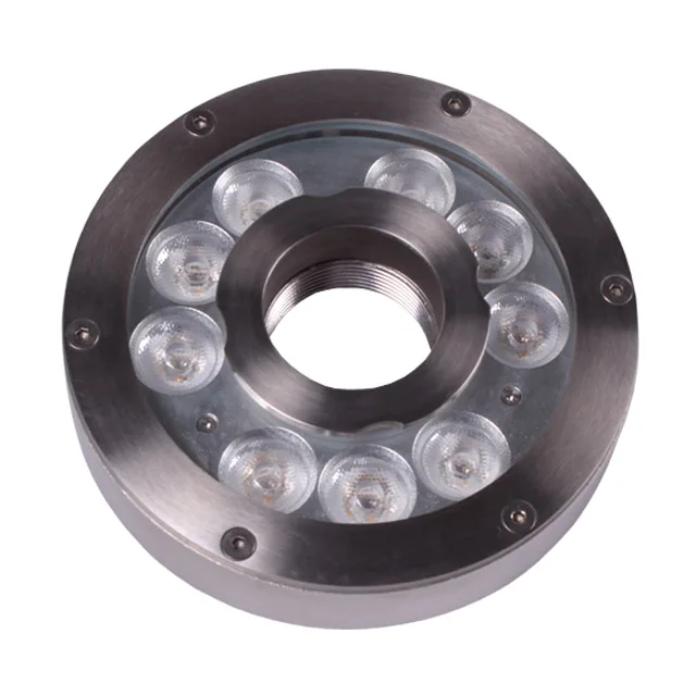 DMX RGB Underwater Pond Lighting 12V 27W Submersible IP68 Underwater Light for Water Fountain