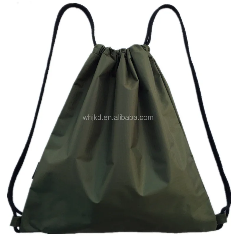 Wholesale promotional custom gym sack sports backpack cotton canvas drawstring bags for teens