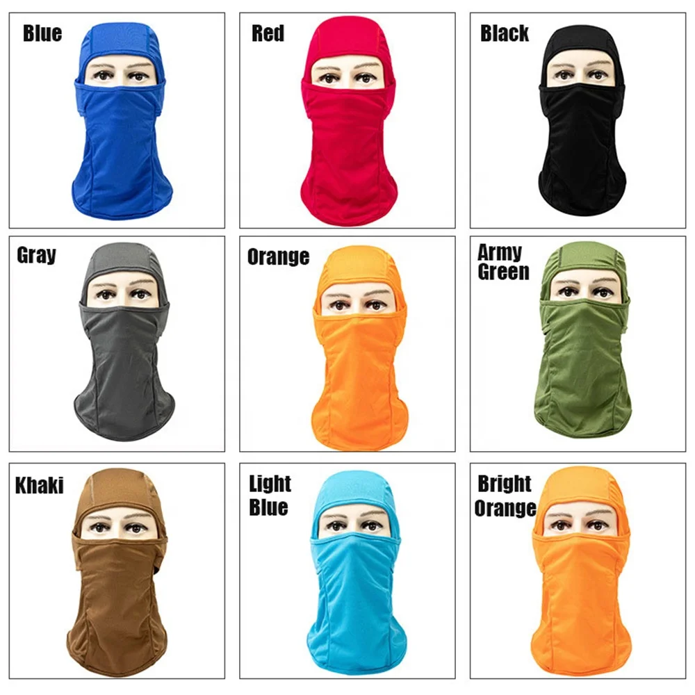 Hot Sale New Outdoor Cycling Face Mask Motorcycle Game Equipment Balaclava Riding Wind-proof Dustproof CS Masked Hood Caps