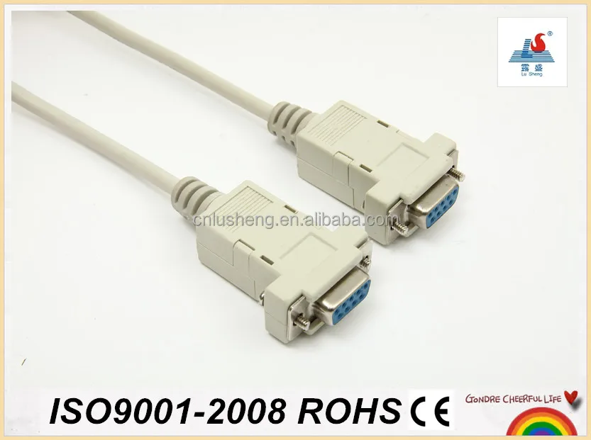 
6FT Serial cable DB9M TO DB9F ASSEMBLE WITH short screws 