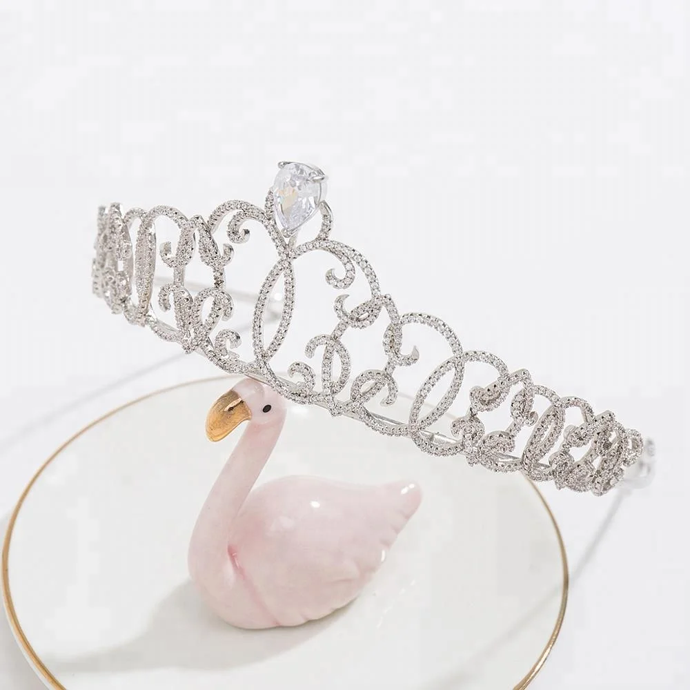 
Jewelry wholesale China hair accessories women wedding tiara crown 