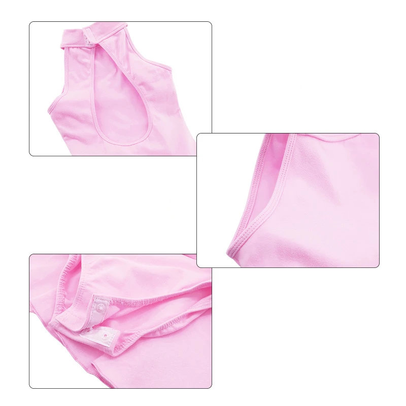 Girls Ballet Dress Gymnastics Leotard Latin Dance Clothing Dance Wear With Skirts