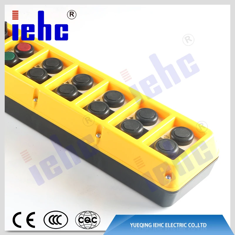 iehc COPP(COBP) series rainproof lifting push button crane pendant control station with emergency stop