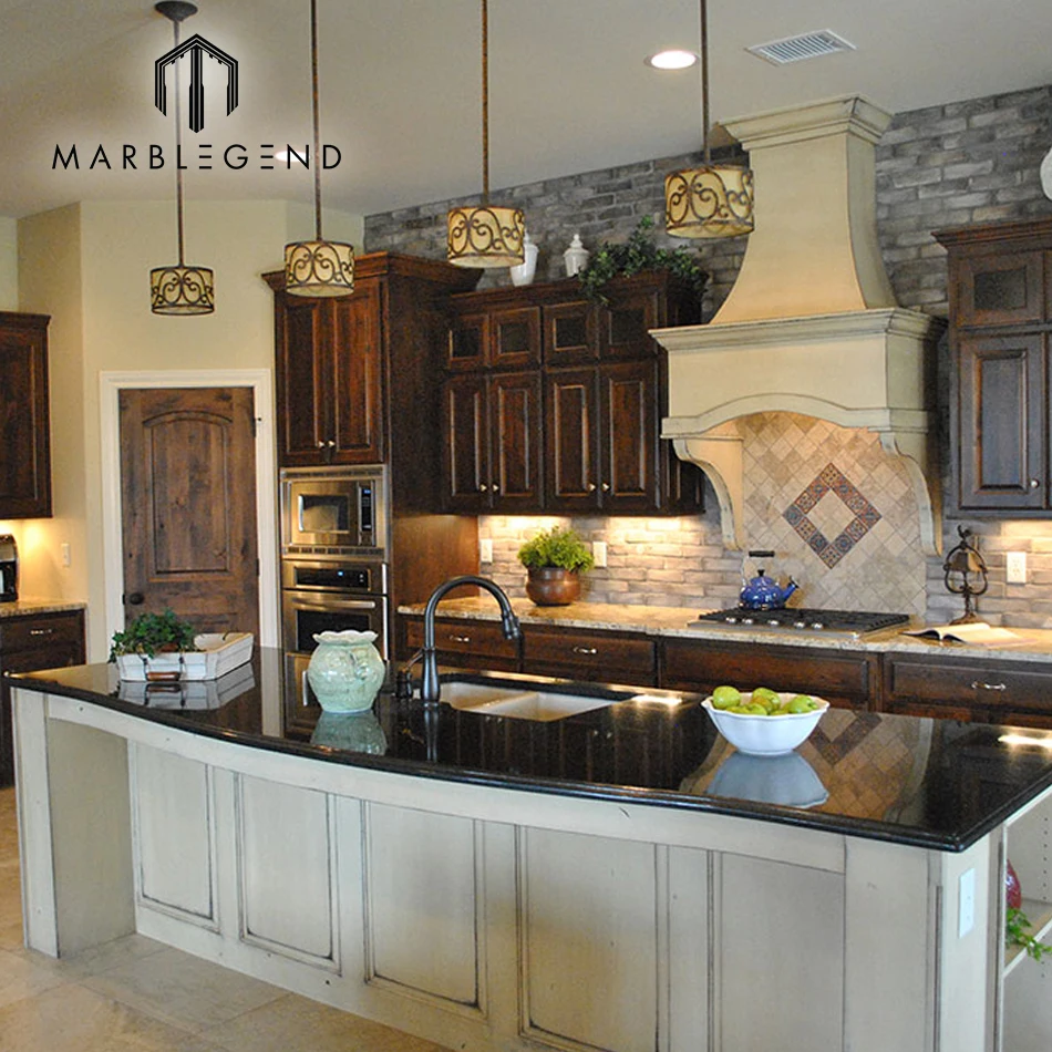 
China cheapest price absolute black granite kitchen countertop 