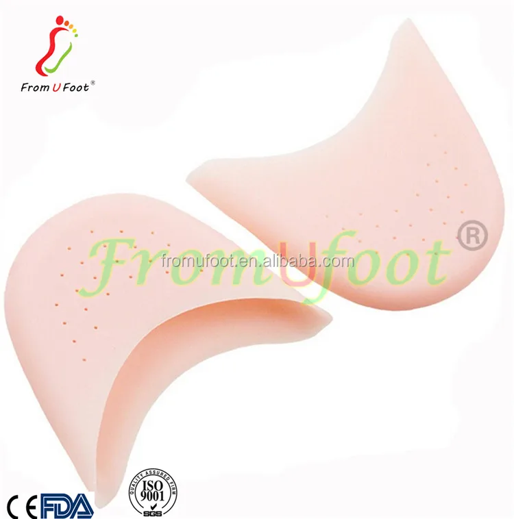 ZRWC11B Toe Sleeve Metatarsal Pads, Silicone Gel Ballet Pointe Dance Athlete Shoe Pads
