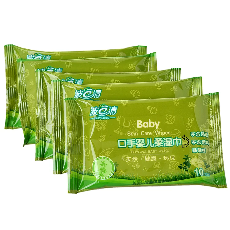 Private label cheap single wet wipe for hand cleaning