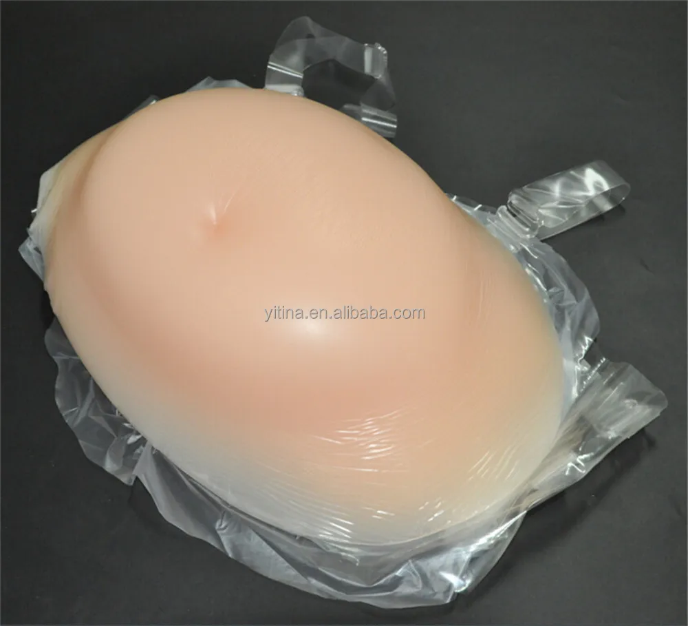 New 100% Fake Pregnant Belly artificial belly stomach Silicone Tummy for men 2500g Women and Actors artificial stomach BR04