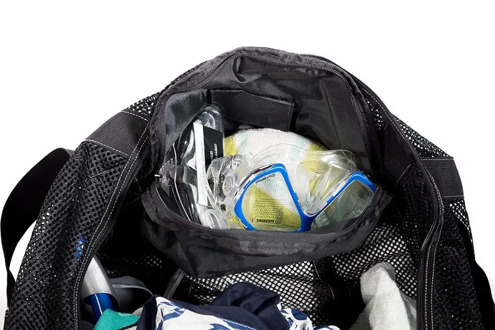 
Premium mesh Beach Bag 2021 new Folding Sport Luggage Scuba Diving Bag 