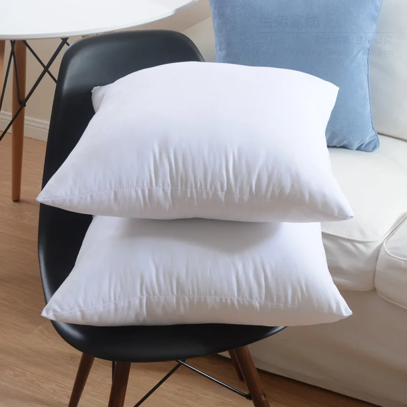 Cheap Pillow Sizes 45x45 50x50 Duck Feather Cushion Inners Wholesale For Sofa