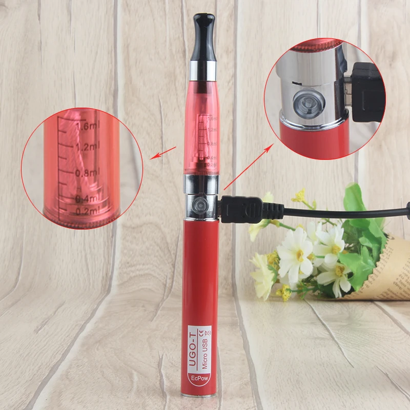 
2019 electronic cigarette Starter Kit 650mah Battery vape pen vaporizer UGO CE4 with USB Charger 