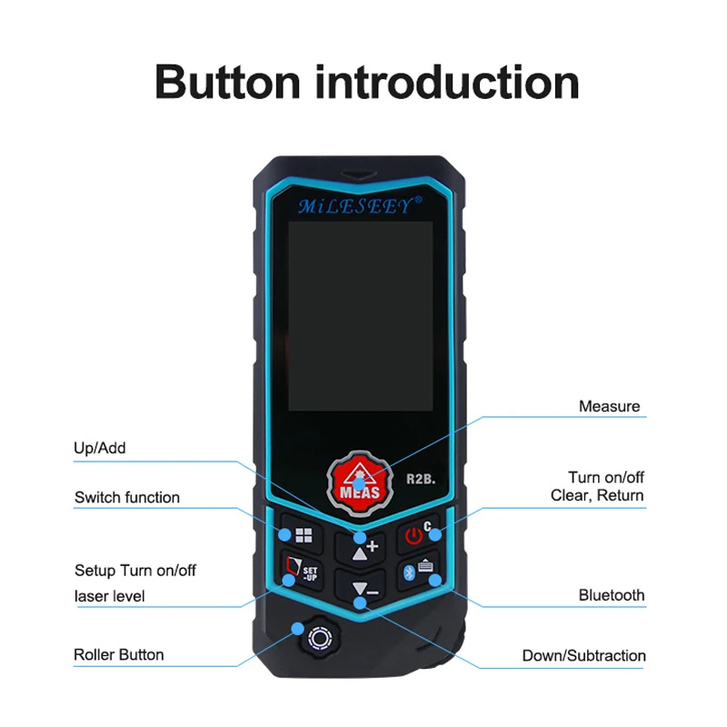 Laser range finder High-accuracy range measuring instrument Diastimeter Measure Roulette with Wheel Measurement