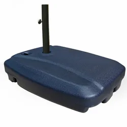Best quality plastic resin roman parasol cantilever plastic resin umbrella stand base water sand filled for patio umbrella