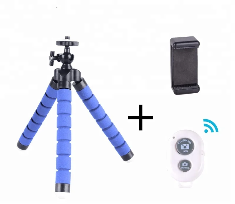 Kernel Cell Phone Tripod Stand - Flexible Tripod for iPhone or Android with Remote- Mini Tripod
