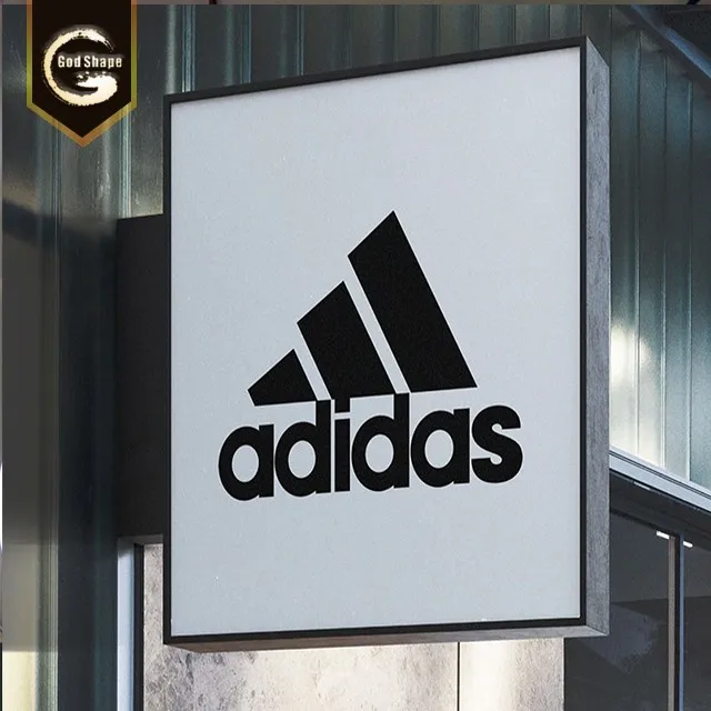 Настенный светодиодный лайтбокс GS вывеска внешняя доска для магазина акриловая рамка квадратный