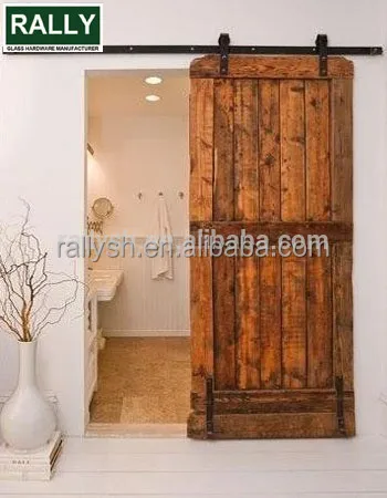 Разумная цена, ролик для раздвижной двери сарая, черная/кофейная фурнитура для деревянных дверей