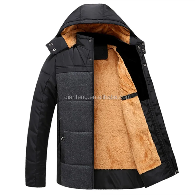 
Brand Heavy Luxury Adult Wholesale Fur Blank Winter Coat Parka for Men 