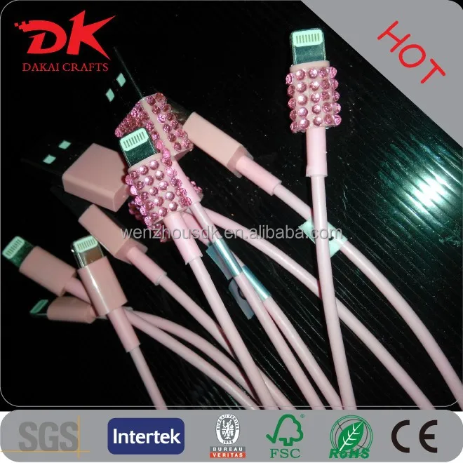 
Custom 4mm USB rhinestone stickers for iphone5 