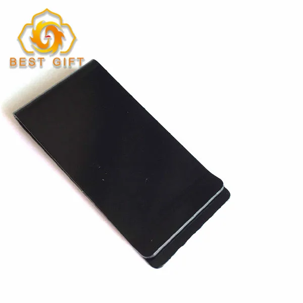 New Fashion Design Cheap Colorful Metal Aluminum Money Clip with Logo