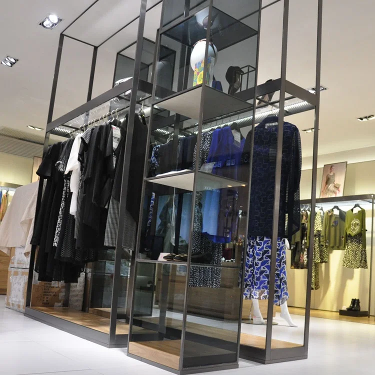 Metal Garment Clothes Rack Display Stand
