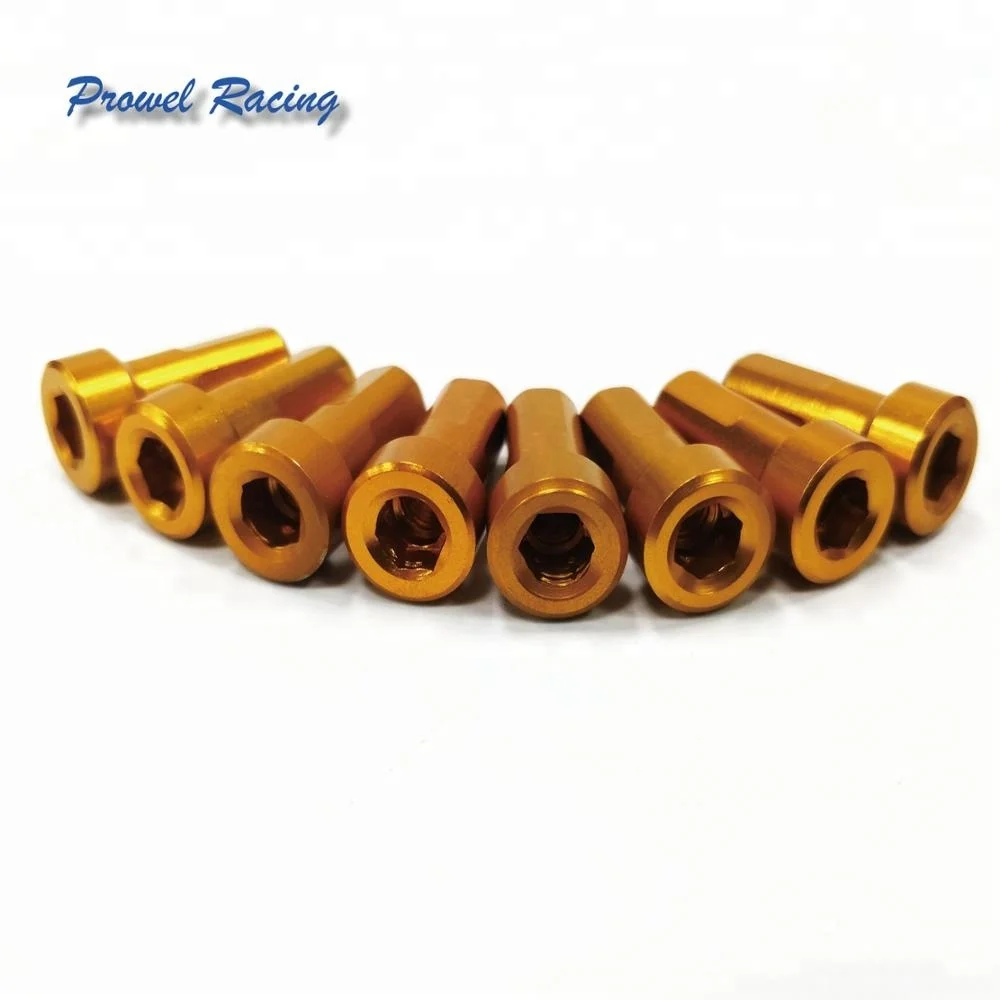 High Quality Motorcycle Stainless Steel Spokes and Nipples gold color alloy nipples 8G 9G 10G