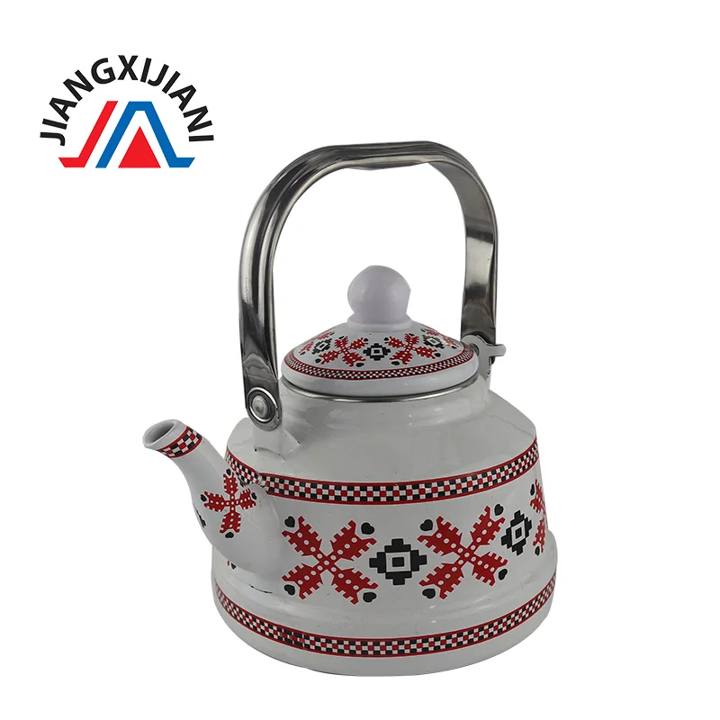 
Good quality OEM Bell Shape Cast Iron Kettle enamel tea kettle stainless steel handle 