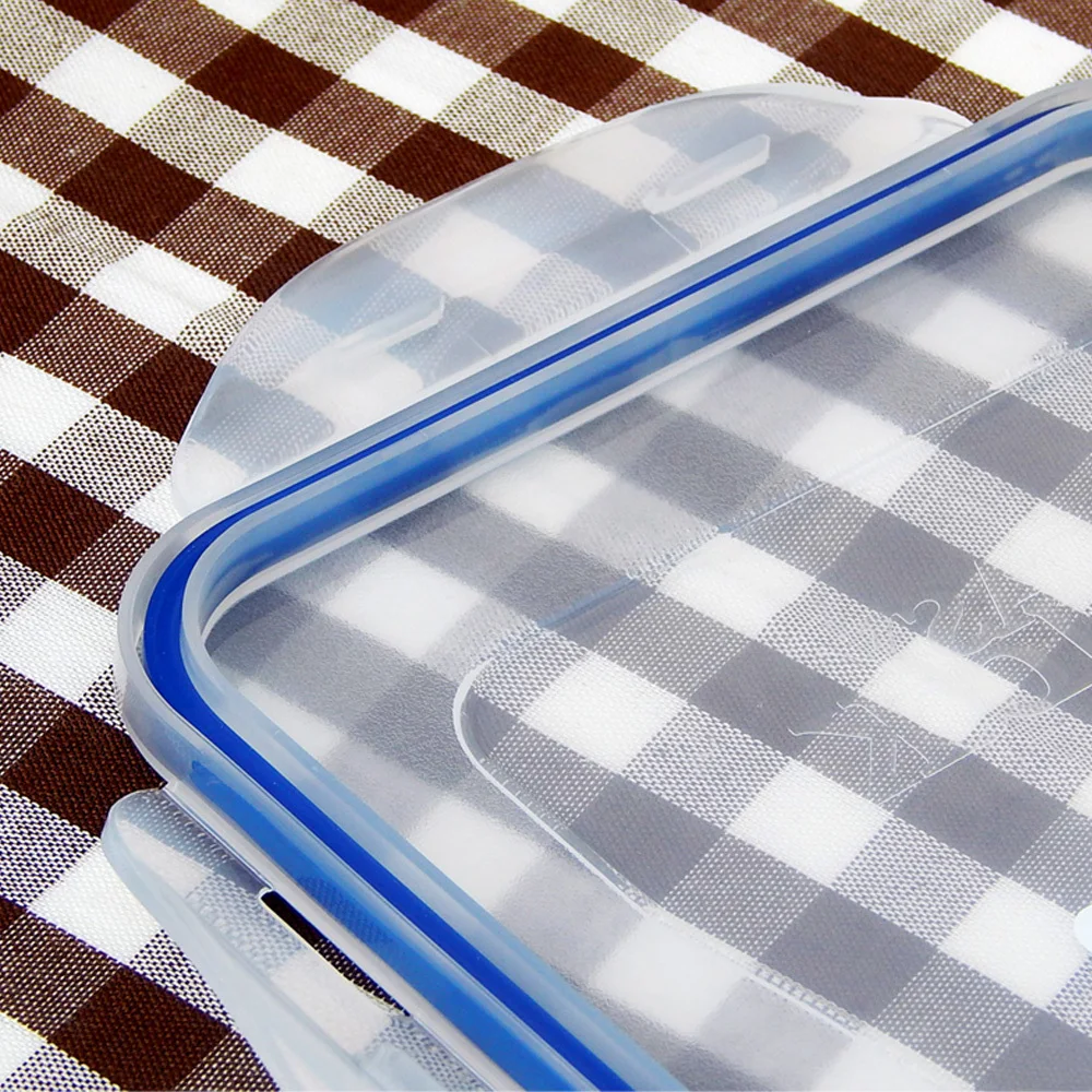 Большие цветные герметичные пластиковые контейнеры для пирога с откидной крышкой