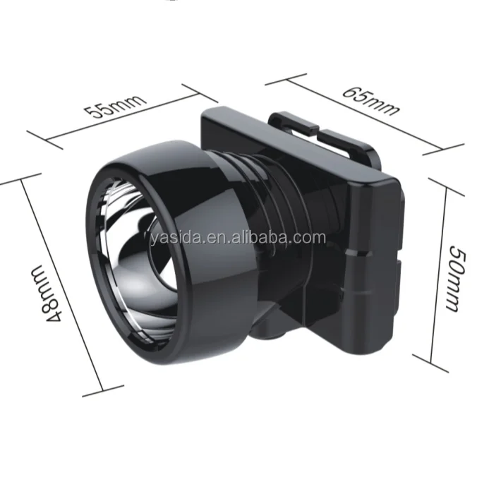 0.5W High quality super bright rechargeable Lithium battery LED head torch