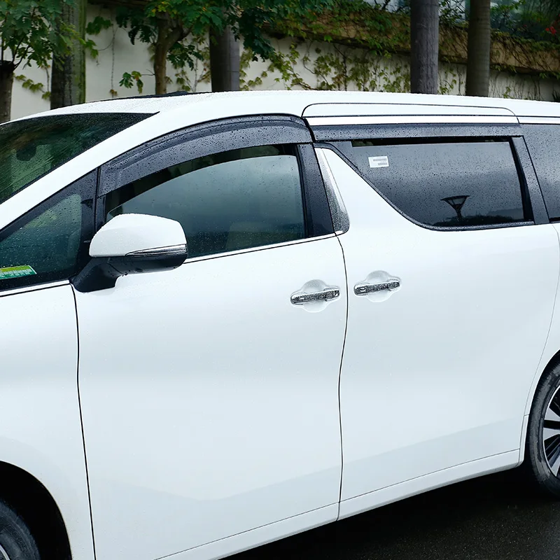
Car Accessories 304 Stainless Steel Material Doors Visor Rain For Alphard/vellfire 2015-2020 