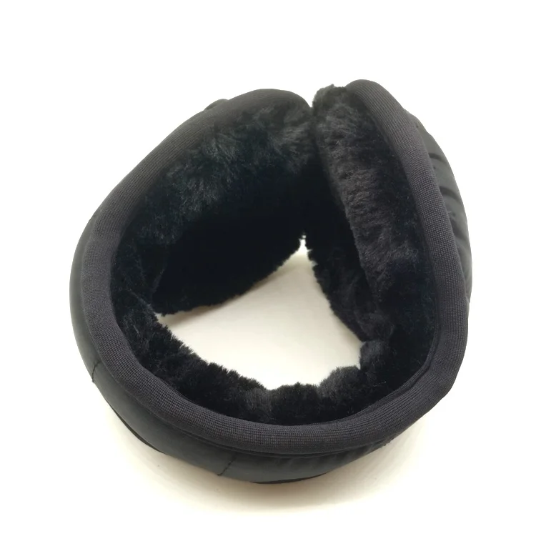 Удобные модные кожаные зимние наушники для женщин и мужчин