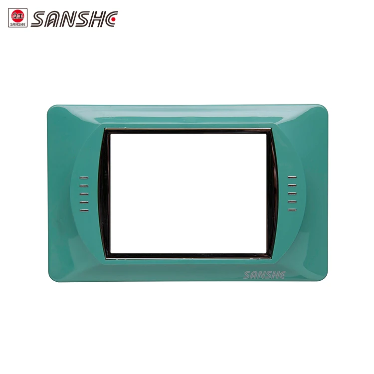 Multi color customizable decorative wall PC material button socket switch frame