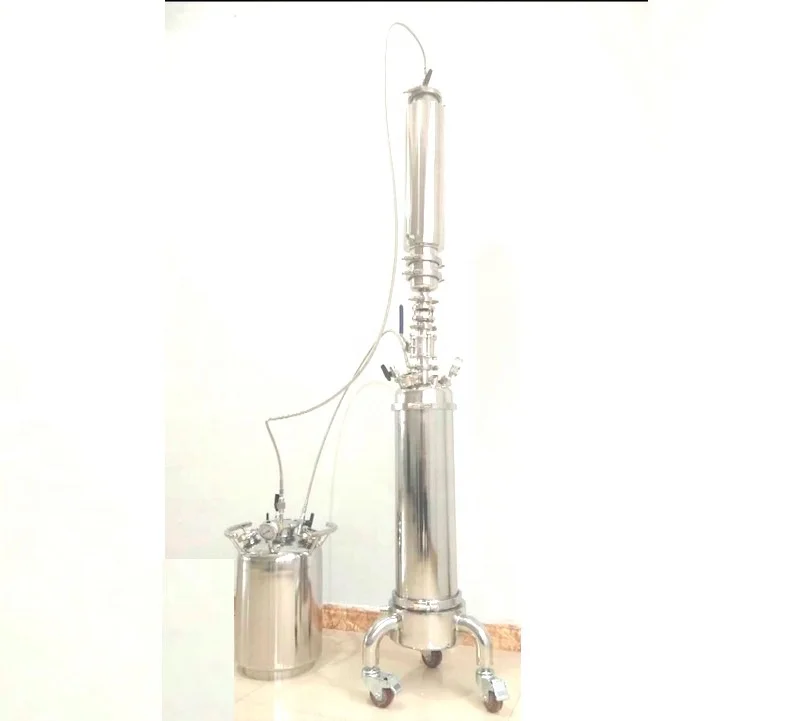 2lb BHO closed loop extractor for hemp crude oil extraction with wheels