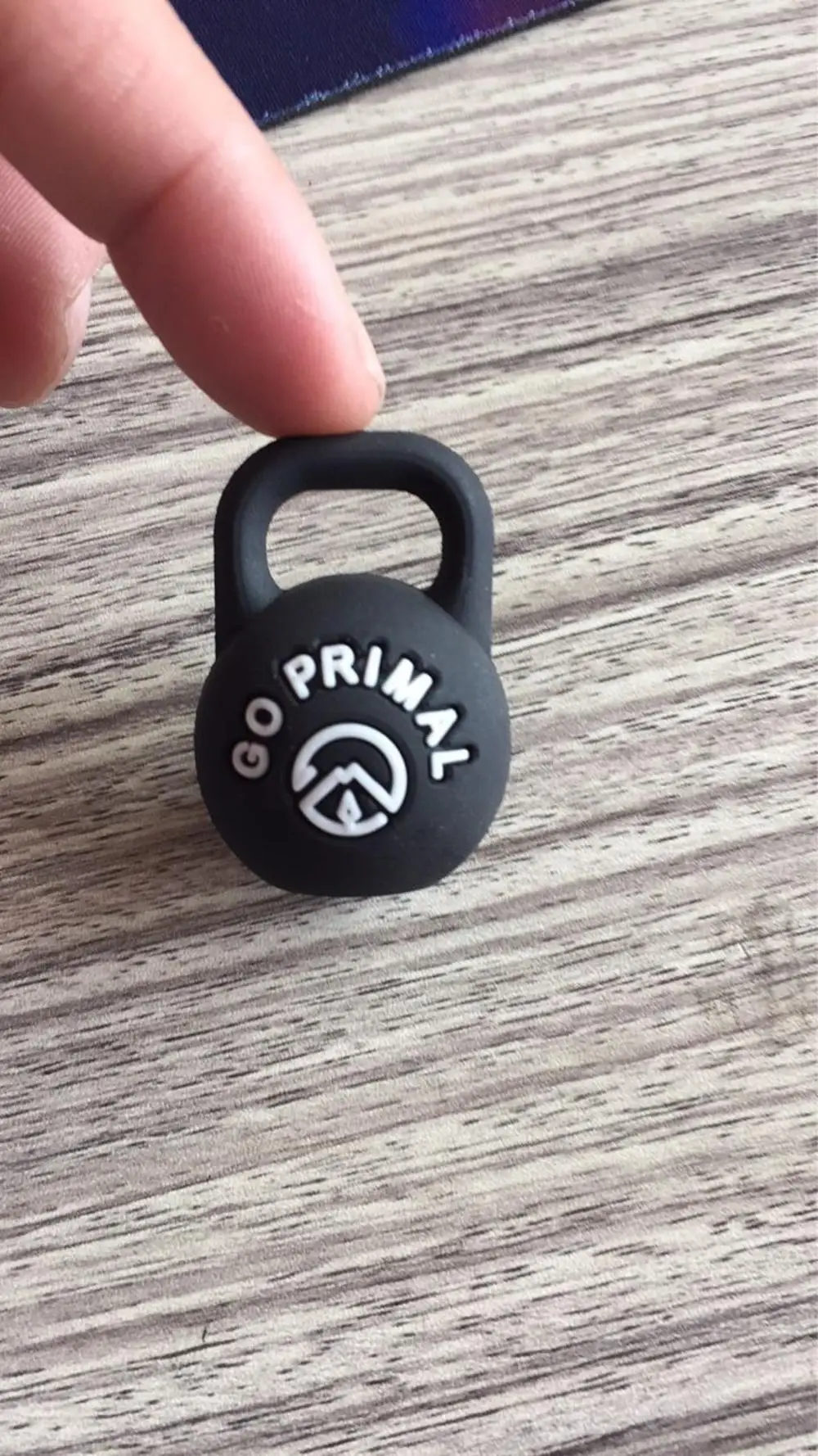 Пользовательский резиновый брелок Kettlebell