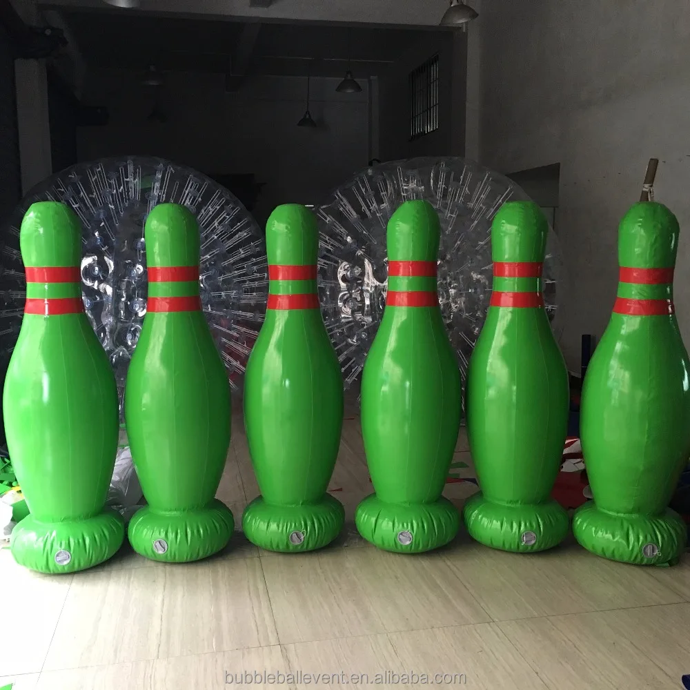 New Indoor Inflatable human bowling game giant inflatable bowling pins for sale