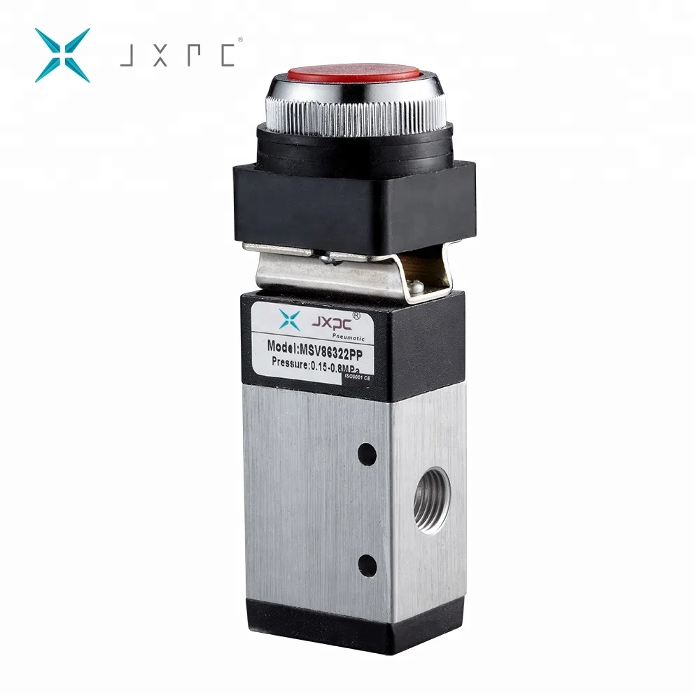 JXPC China Wholesale Quick Push Button Water Pneumatic Air Mechanical Valve