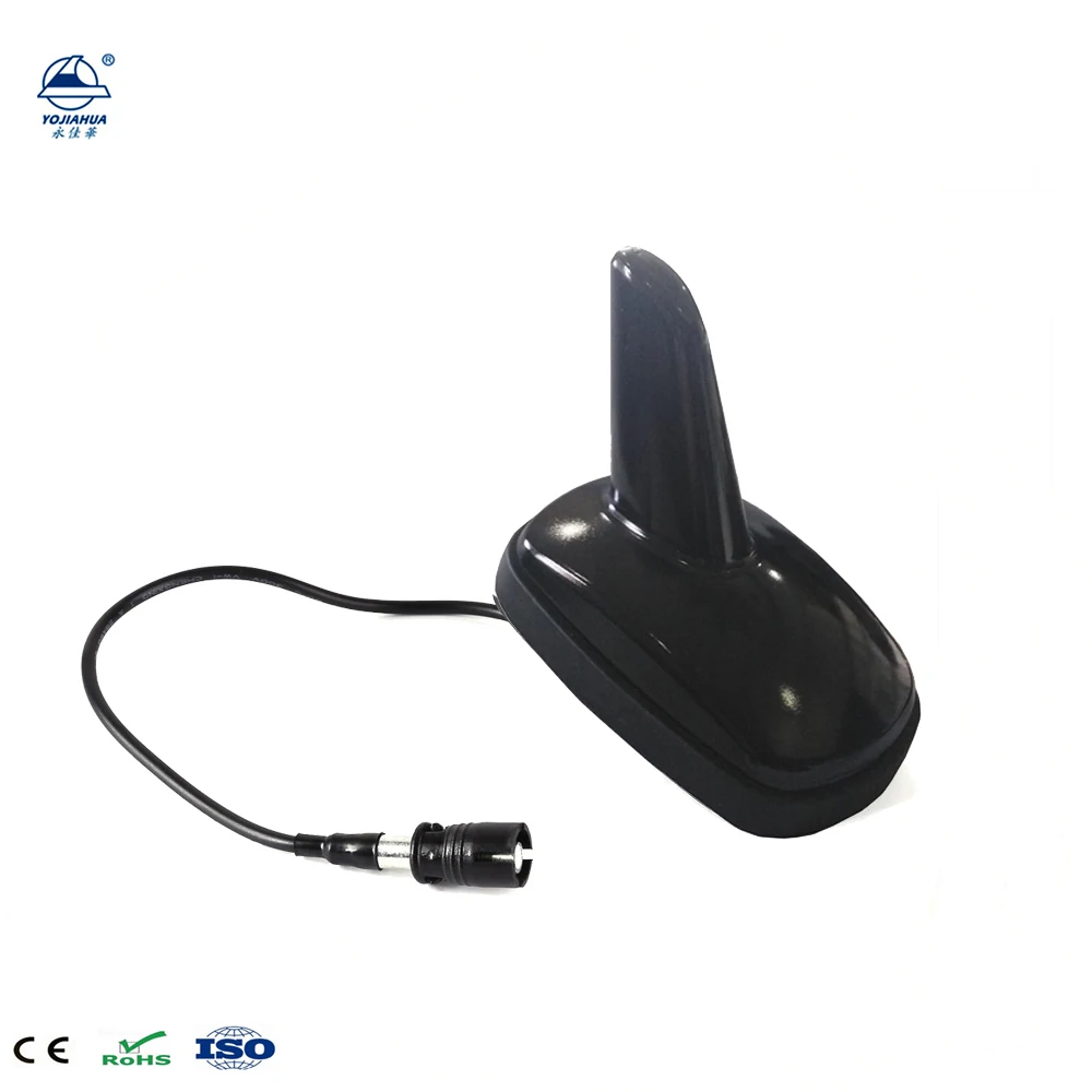 car roof glossy surface amateur amplified fm headset am radio shark fin antenna with RAKU