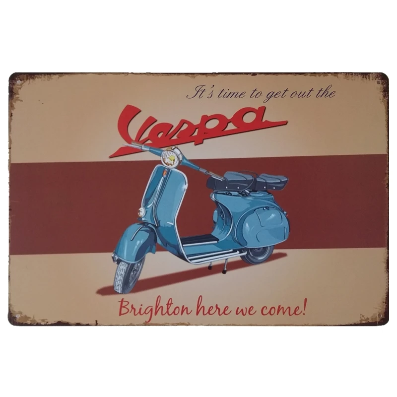 China wholesale 20x30cm metal craft hotsale vintage retro tin signs for home wall decoration