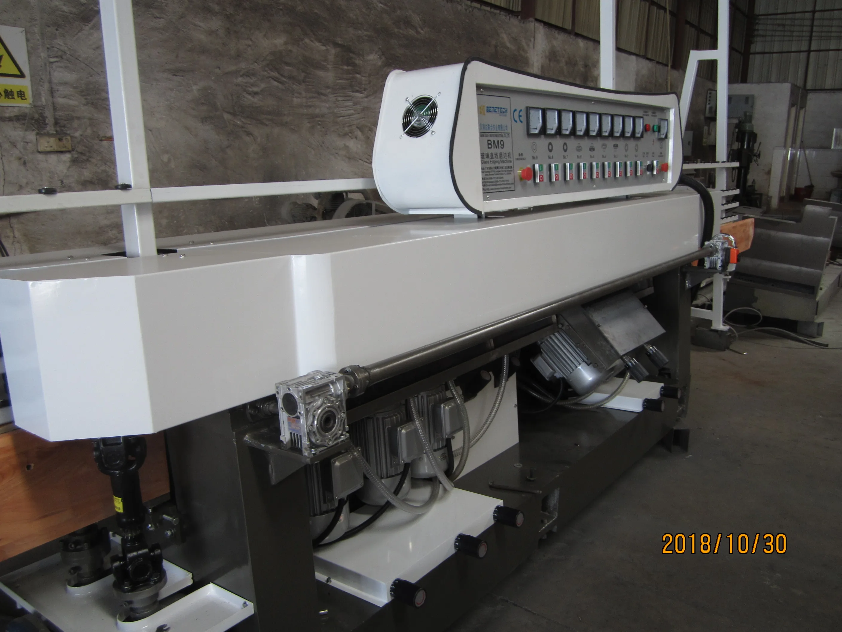 Glass edge polishing machine, Glass Edge Grinding Machine 8 spindles PR88 fast grinding