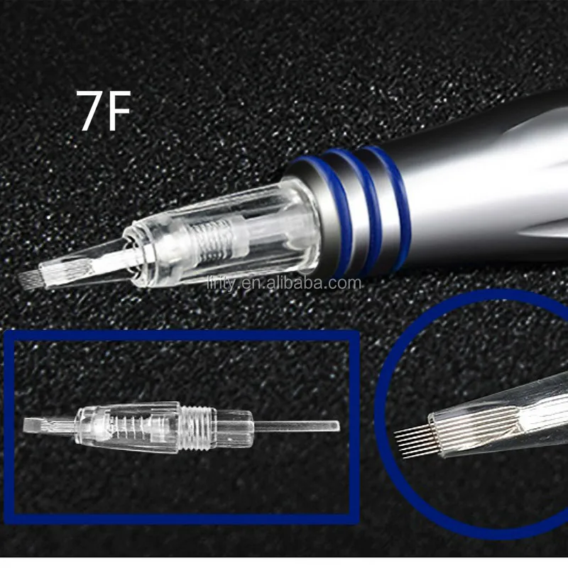 Disposable Sterilized micro needle permanent makeup needle 1RL for digital professional eyebrow lip liner MTS tattoo machine