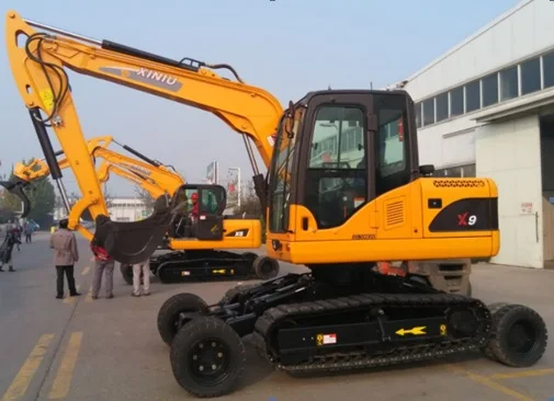 Rhinoceros Hot sale 9ton X9 Wheel crawler excavator with imported Japan Engine